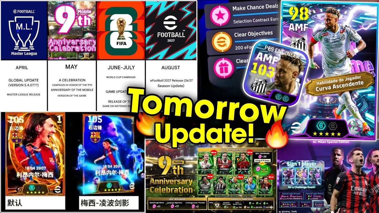 Новое обновление eFootball&trade; 2026! Игровой день недели по четвергам, бесплатное шоутайм, новые спе...
