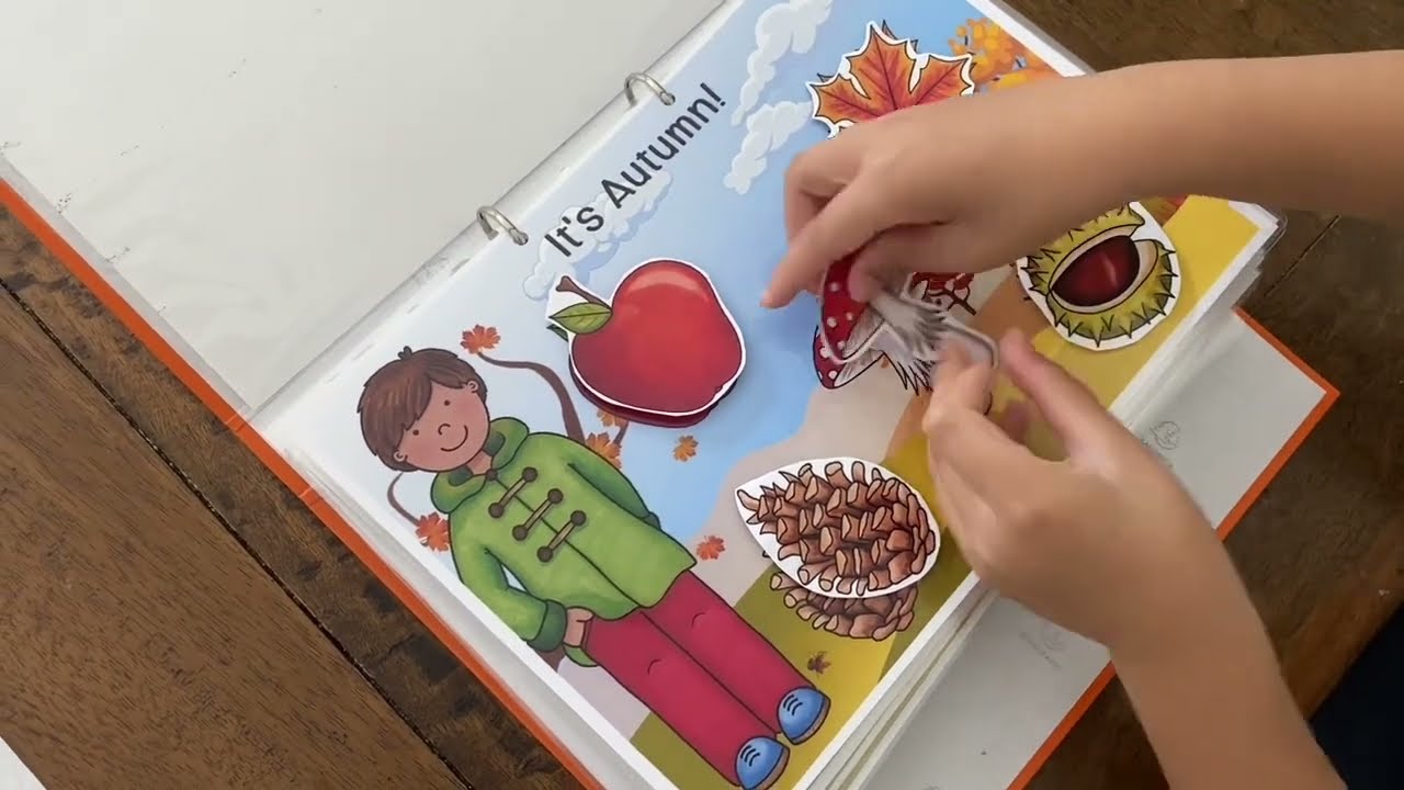 Fall Autumn Themed Activity Binder Learning Material