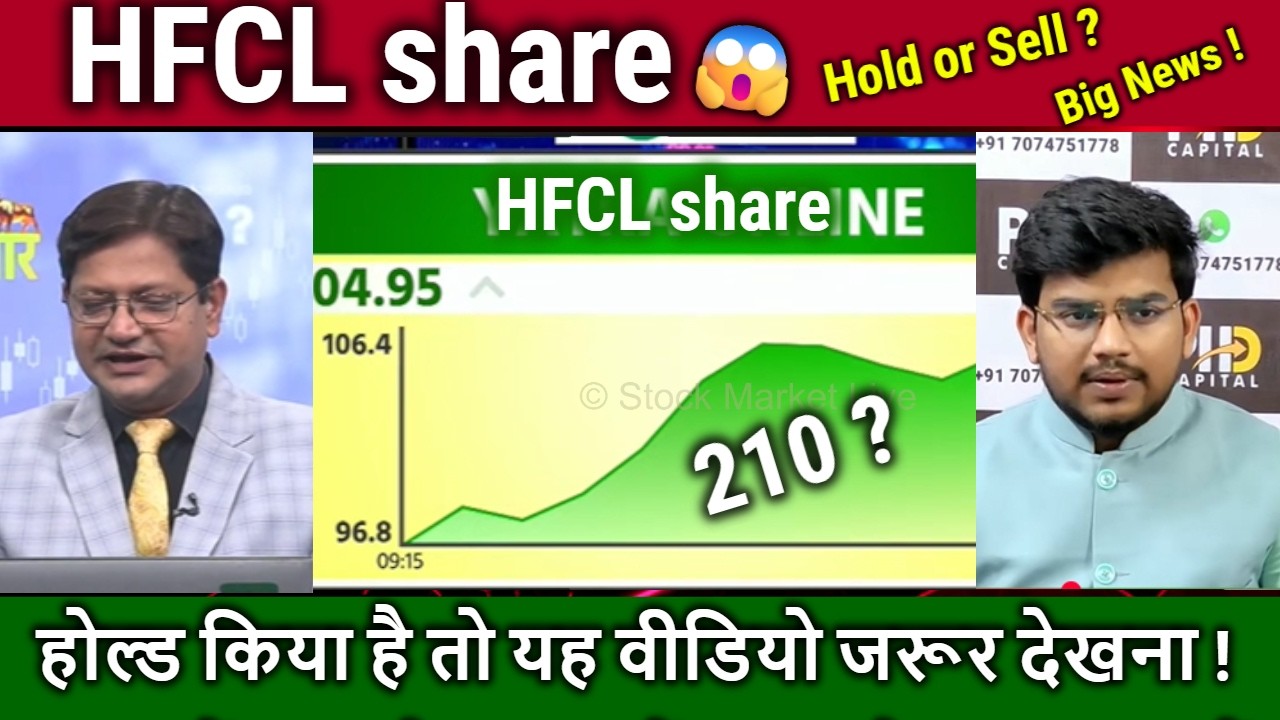 HFCL share latest news,kya kren ? Buy,hold or sell ?,hfcl share analysis,hfcl target tomorrow