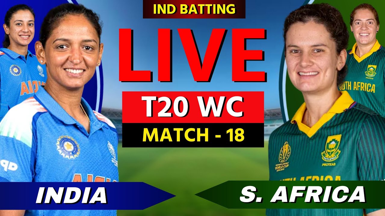 🔴 T20 World Cup 2026: IND W vs SA W, Live Cricket Match Scores, Commentary, India vs South Africa