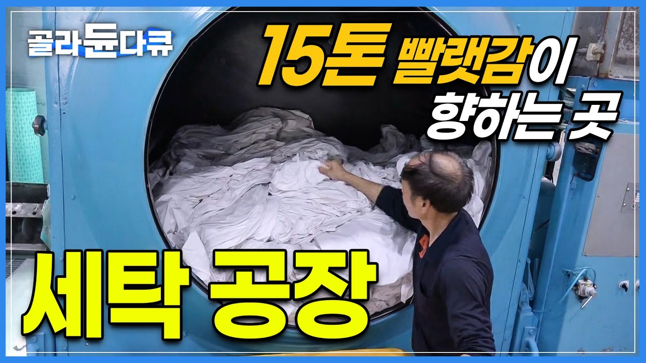 하루 수거량 15톤, 수거 업체 30여 곳! 압도적인 양의 세탁물과 1000평 공장 안에서 벌이는 빨래 전쟁 │ 세탁 공장 │ 비대면 세탁 │ 극한직업 │ #골라듄다큐