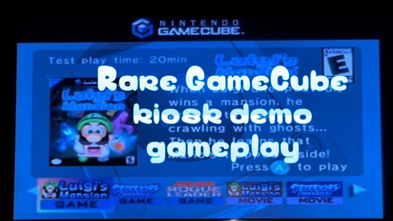 Nintendo GameCube kiosk game demo October 2001 ( vol 1) rare