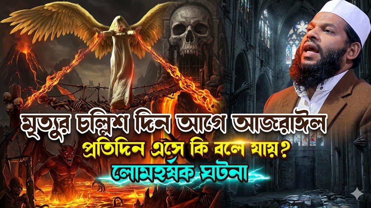 মৃত্যুর চল্লিশ দিন আগে আজরাঈল প্রতিদিন এসে কি বলে যায়। 