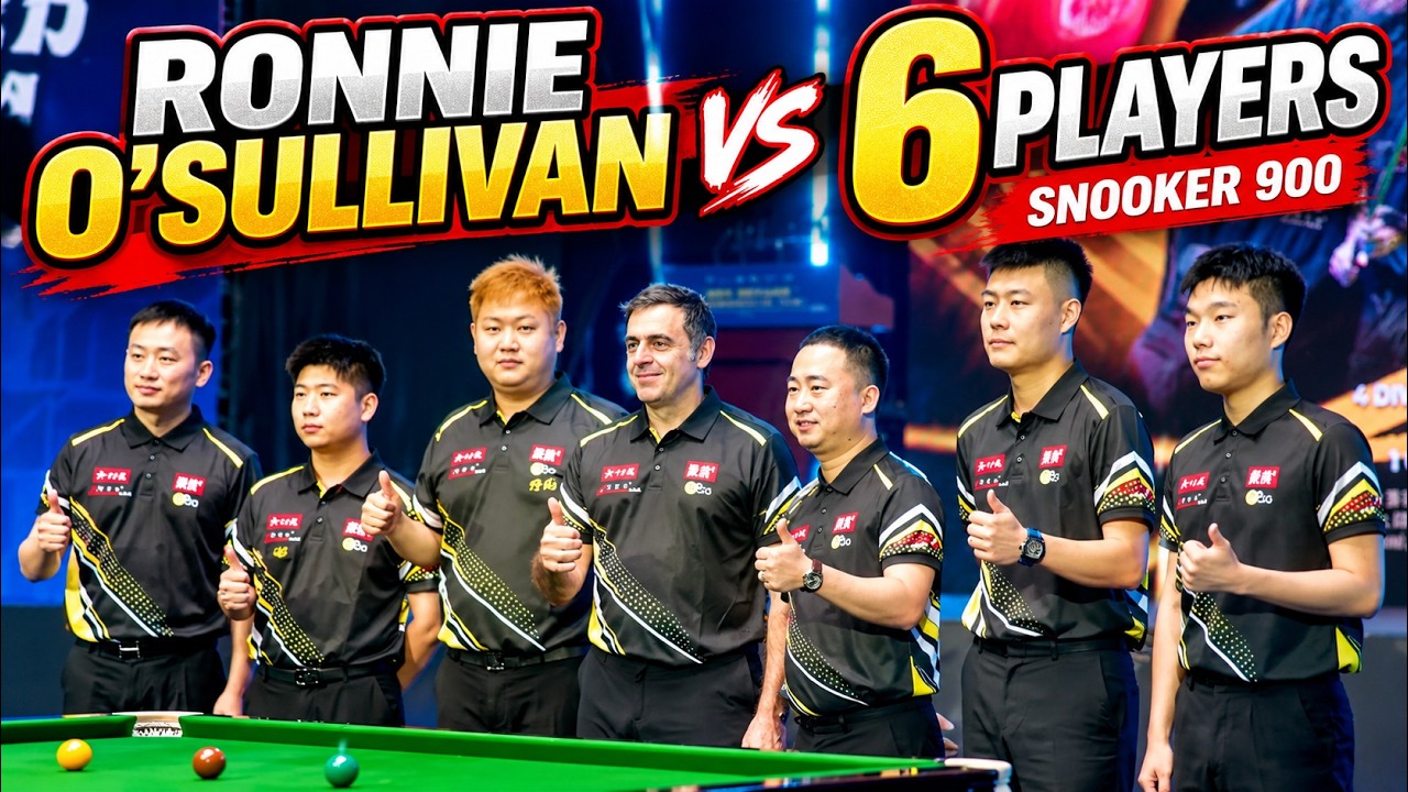 Ronnie O&rsquo;Sullivan Takes On 6 Chinese Players | Snooker 900