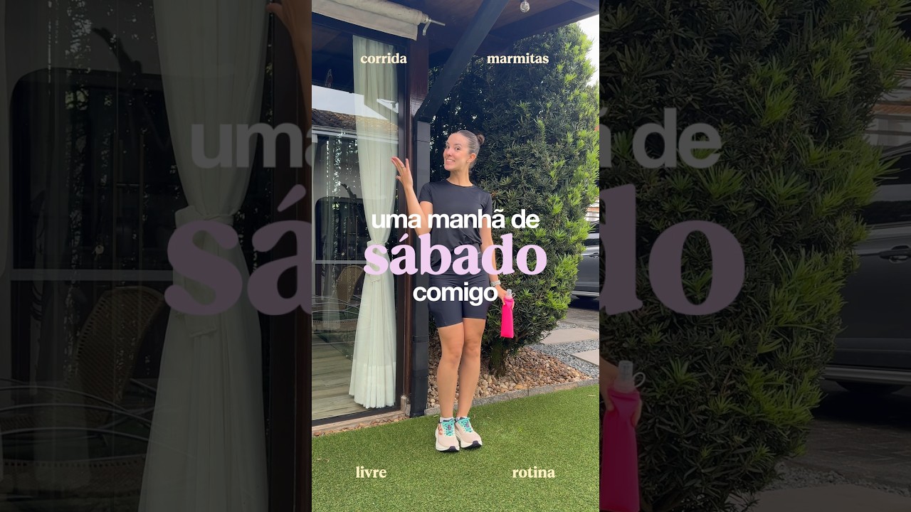 de volta a rotina de todo s&aacute;bado 🥹💖🏃🏻&zwj;♀️🍛 #produtividade #rotina
