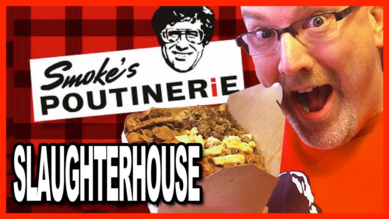The Slaughterhouse Challenge Smoke's Poutinerie 6 Meat Topping on a WOW! Sized Poutine