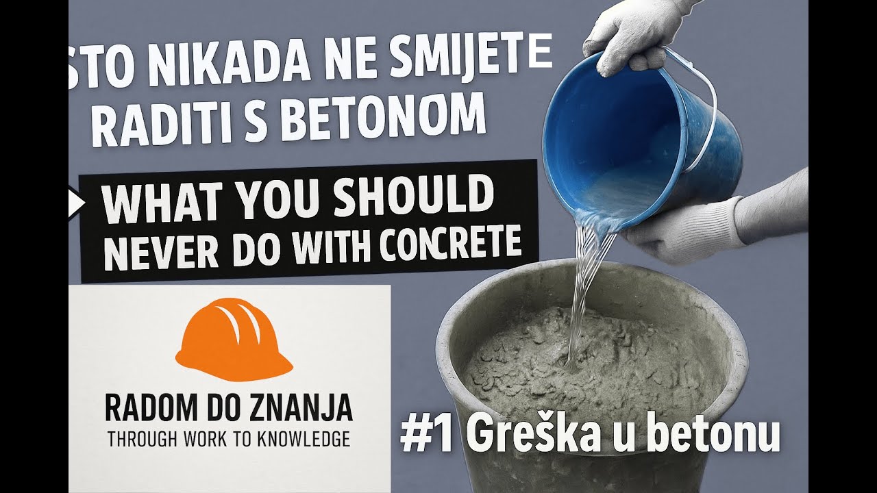 👉 ŠTO NIKADA NE SMIJETE RADITI S BETONOM!/👉 WHAT YOU SHOULD NEVER DO WITH CONCRETE!