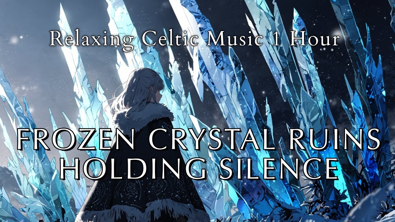 Frozen Crystal Ruins Holding Silence — Voice of the Drift Ice — | 1 Hour Healing Celtic Ambient