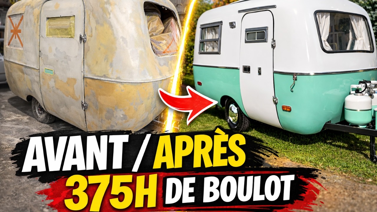La roulotte Boler était dans CET état… 😳 (Le résultat)