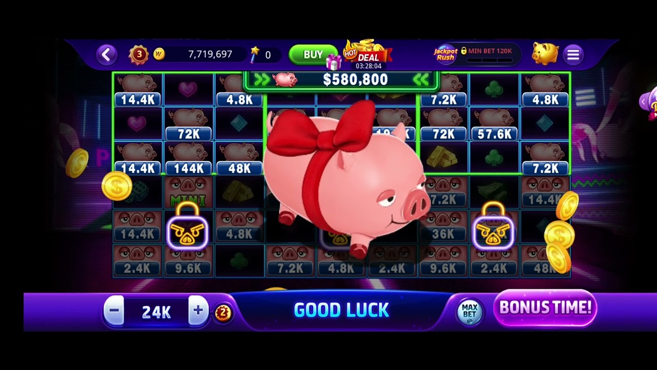 Doubleu Casino (DUC) Piggy Jackpots Hammer And Bomb BANG AND BOOM AND 10 FREE SPIN
