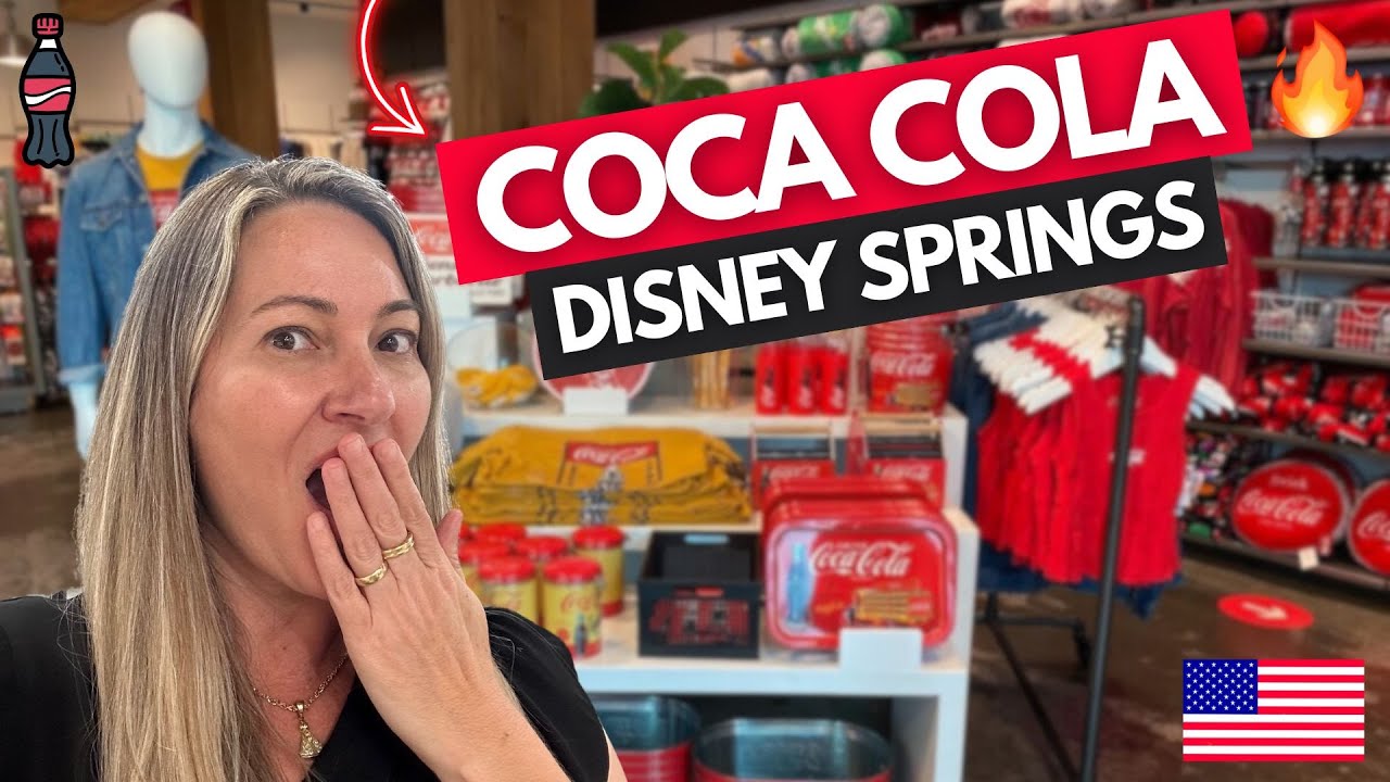A LOJA da COCA-COLA na DISNEY SPRINGS em ORLANDO é SURREAL!