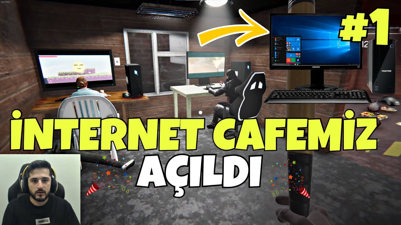 İNTERNET CAFE AÇTIK, İLK GÜNDEN BİLGİSAYARLARA VİRÜS BULAŞTI! | Internet Cafe Simulator #1