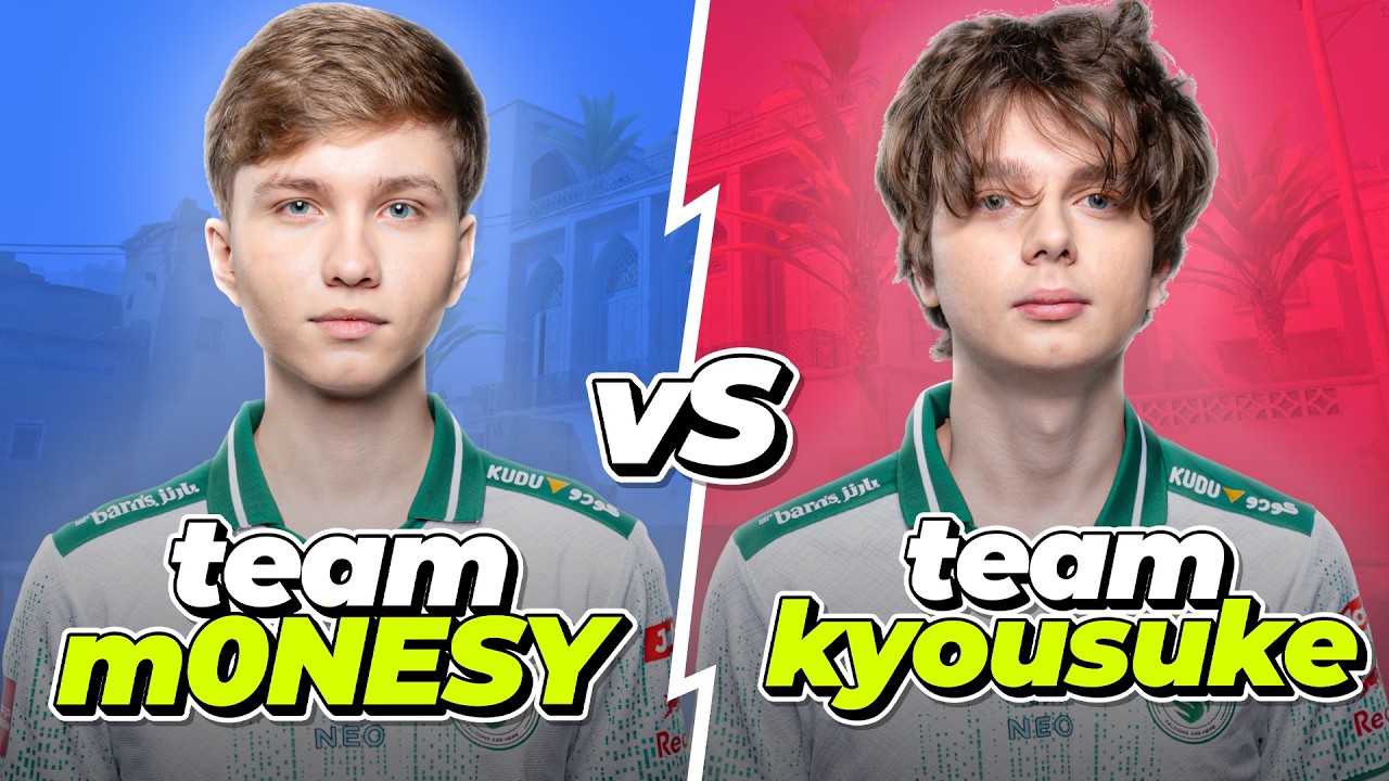 M0NESY vs KYOUSUKE on FACEIT with Utility Guide, Multi POV & Voice Comms (Dust2)