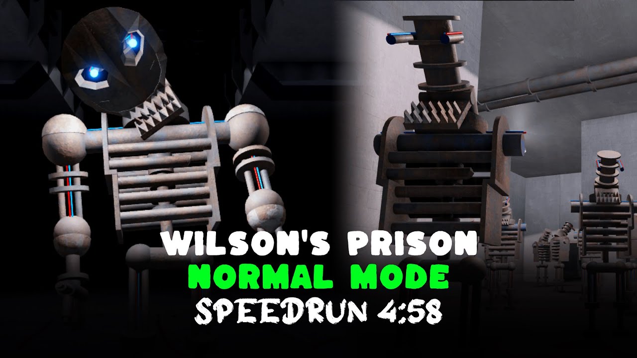 Roblox Wilson's PRISON Normal Mode Speedrun 4:58