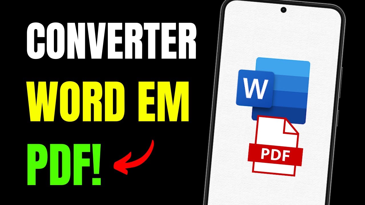 COMO CONVERTER WORD para PDF no CELULAR