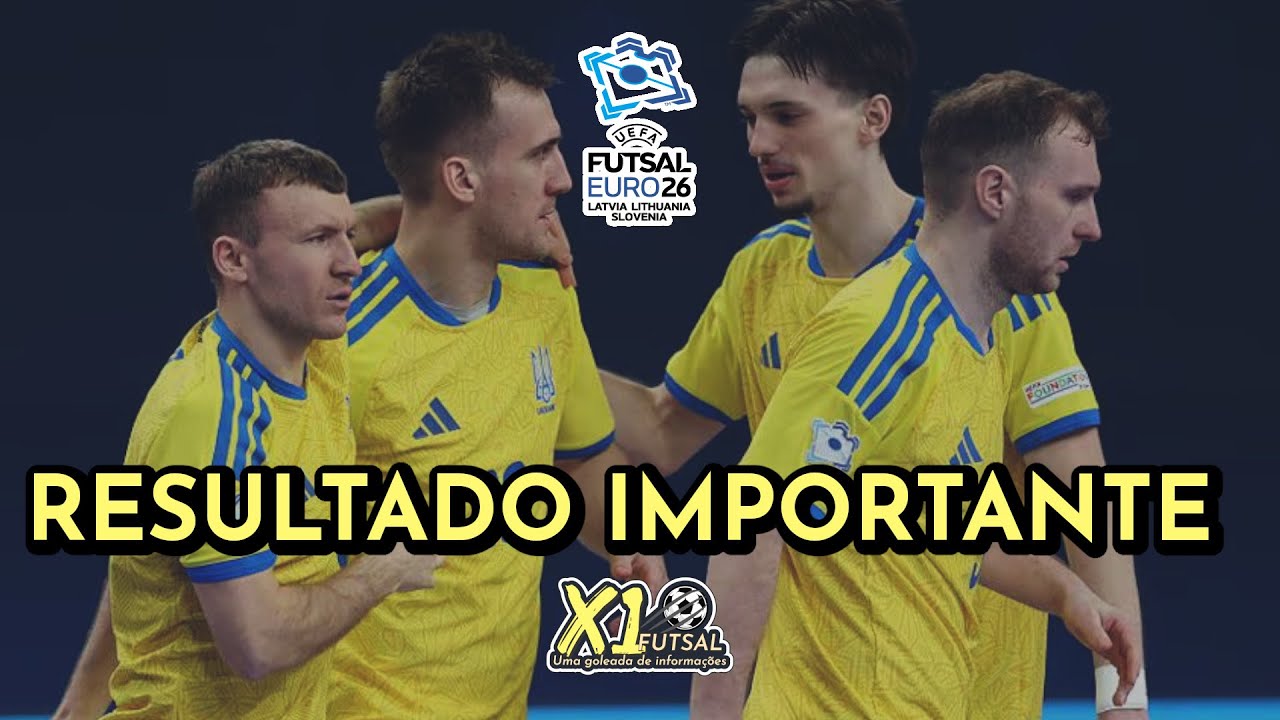 UEFA Futsal Euro 2026 | Ucrânia 4x1 Lituânia | Gols da Rodada 2