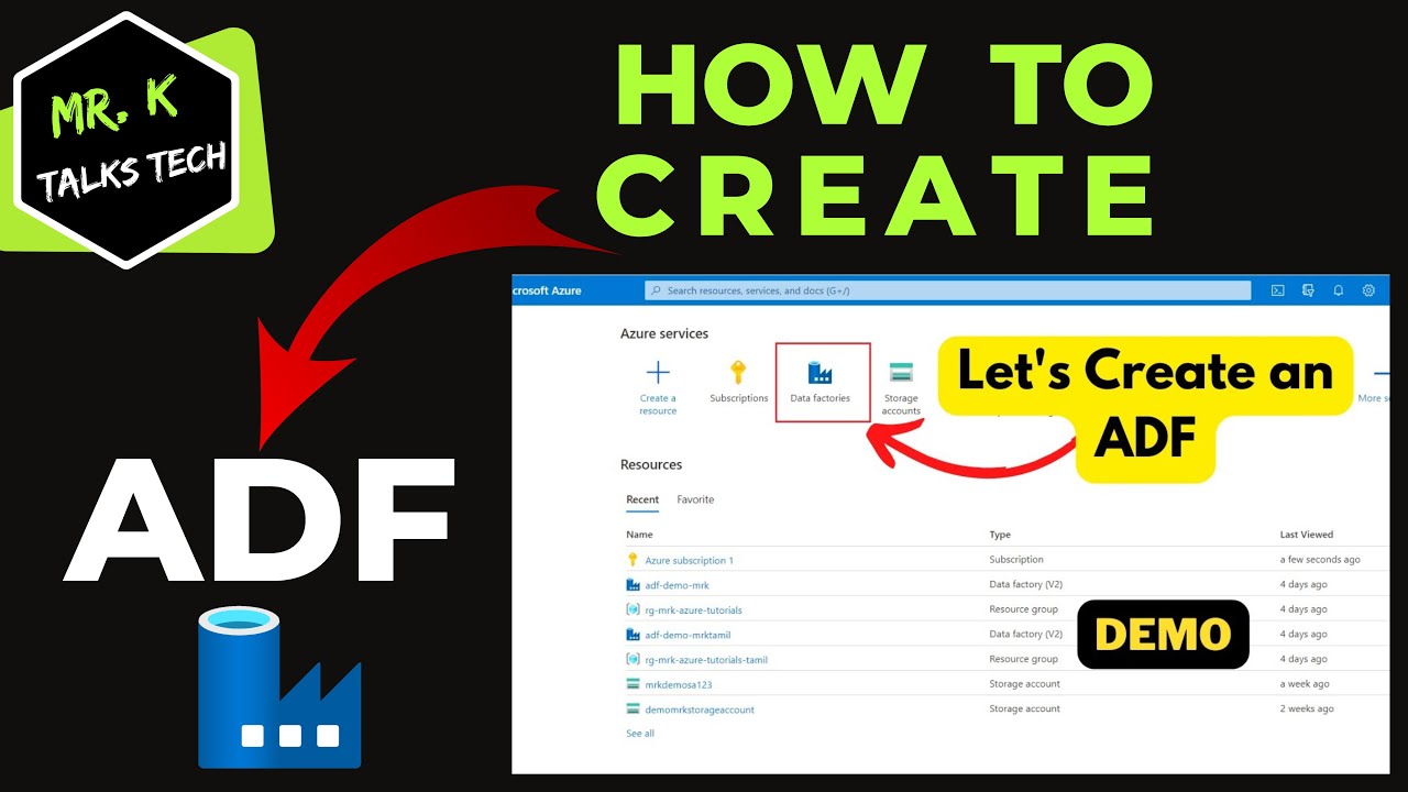2. Creating Azure Data Factory | ADF tutorials for beginners | Azure Beginner tutorials