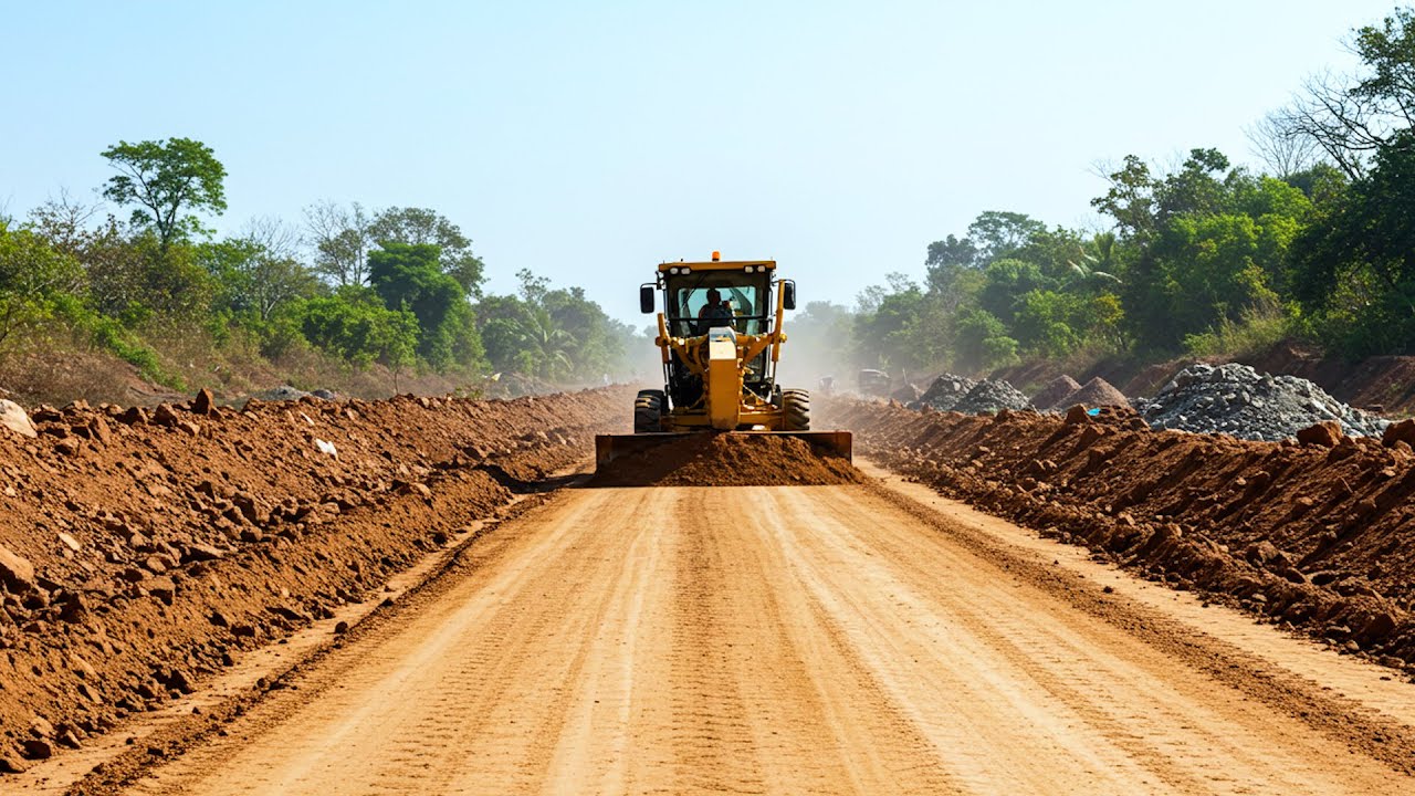Expert Techniques for Subgrade Road Construction Using an XCMG Grader and Road Roller Compaction