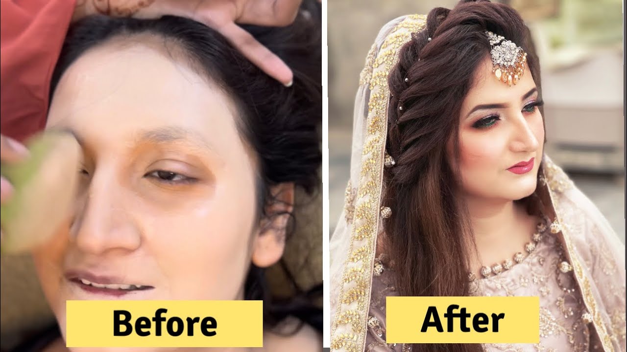 Soft Valima Look Bridal Makeup  in only 8000 || Ouj Parlour “ Orangi Town Karachi”
