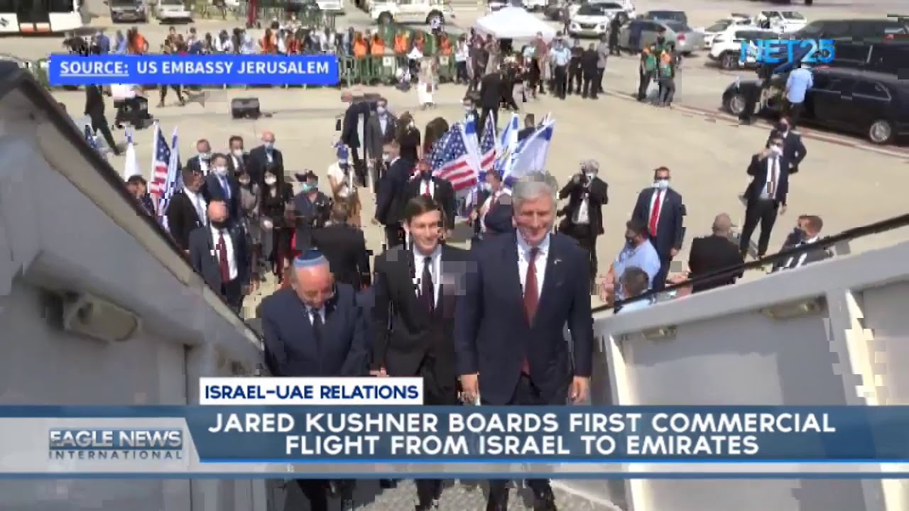 Jared Kushner boards first commercial flight from Israel to Emirates