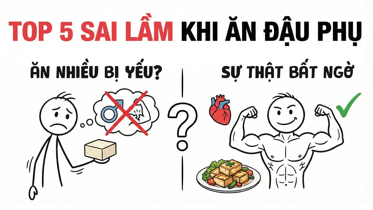 Top 5 Sai Lầm Khi Ăn Đậu Phụ (Đậu Hũ): Đàn Ông Ăn Nhiều Có Bị 