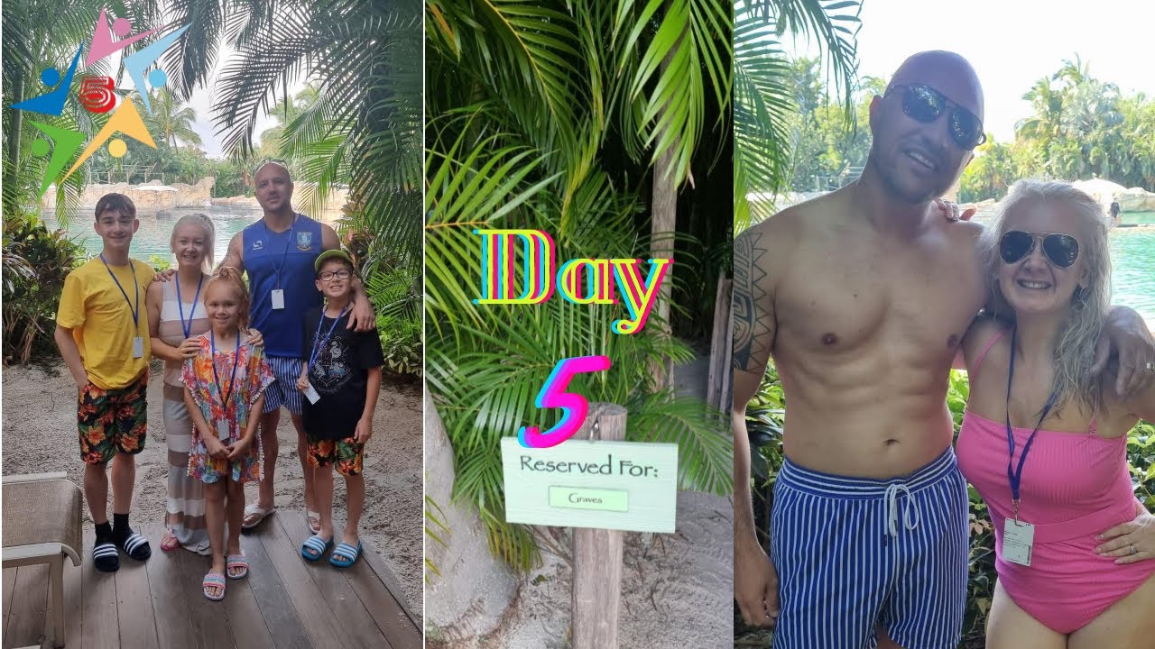 Day 5 - spend a day with us at Discovery Cove - private cabana - SeaVenture - dolphins - cocktails