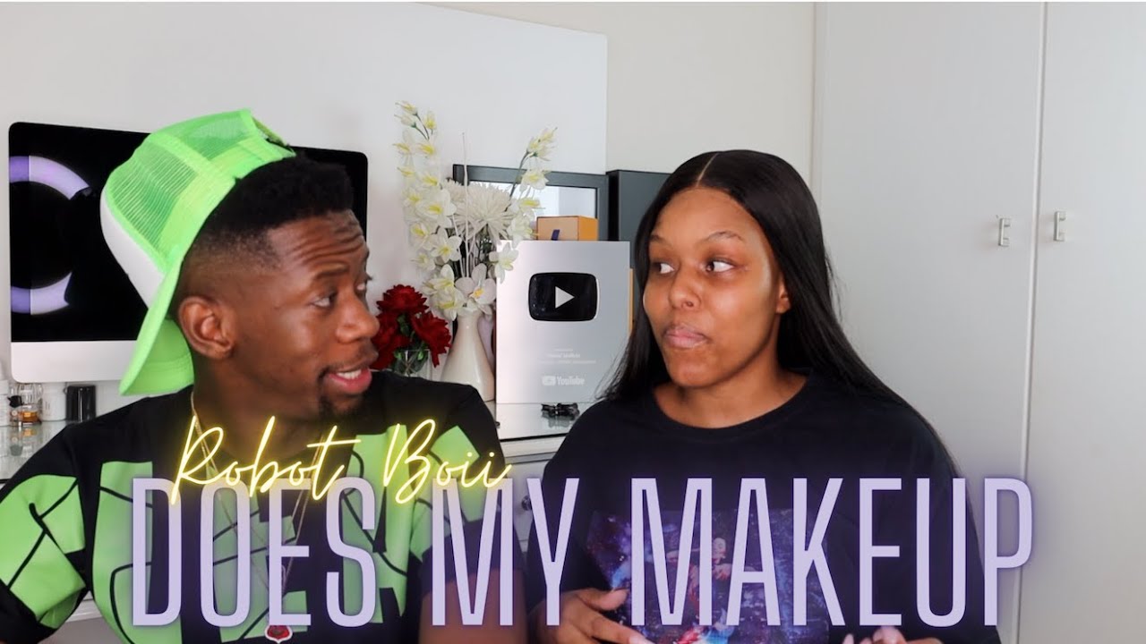 ROBOT BOII DOES MY MAKEUP 🚦|  MAKEUP GURU🔥 OR HOT ASS MESS 💀?  | DO MY MAKEUP WITH ME