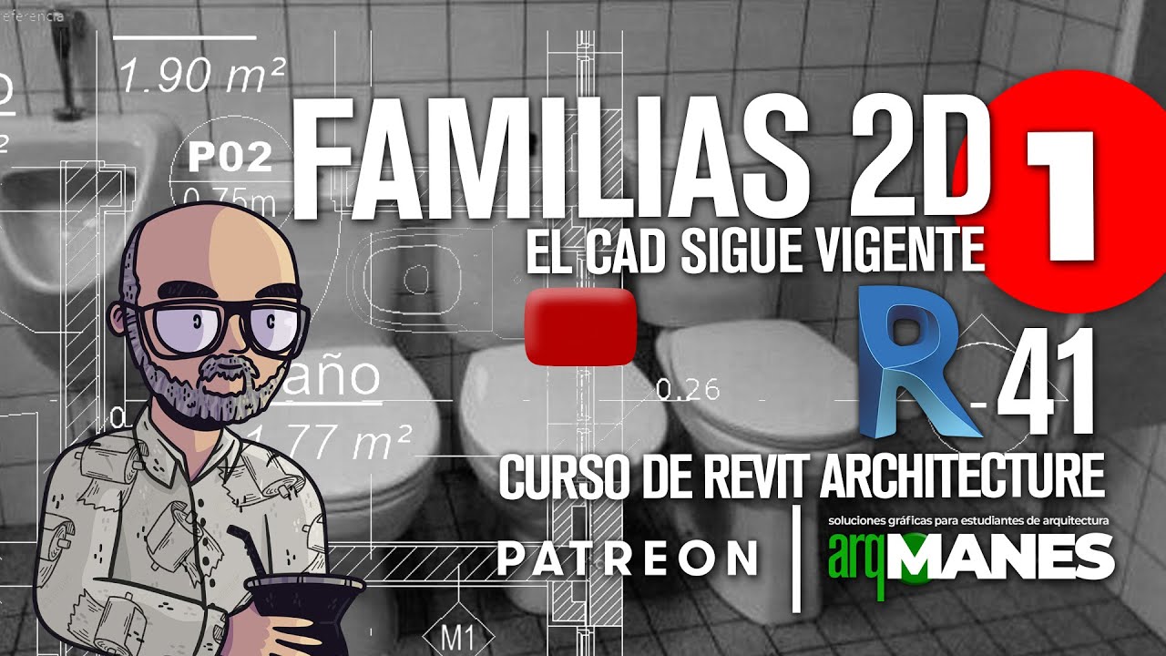 🔴​FAMILIAS 2D #1 | REVIT desde cero | tutorial curso arquitectura nivel bAsico #41