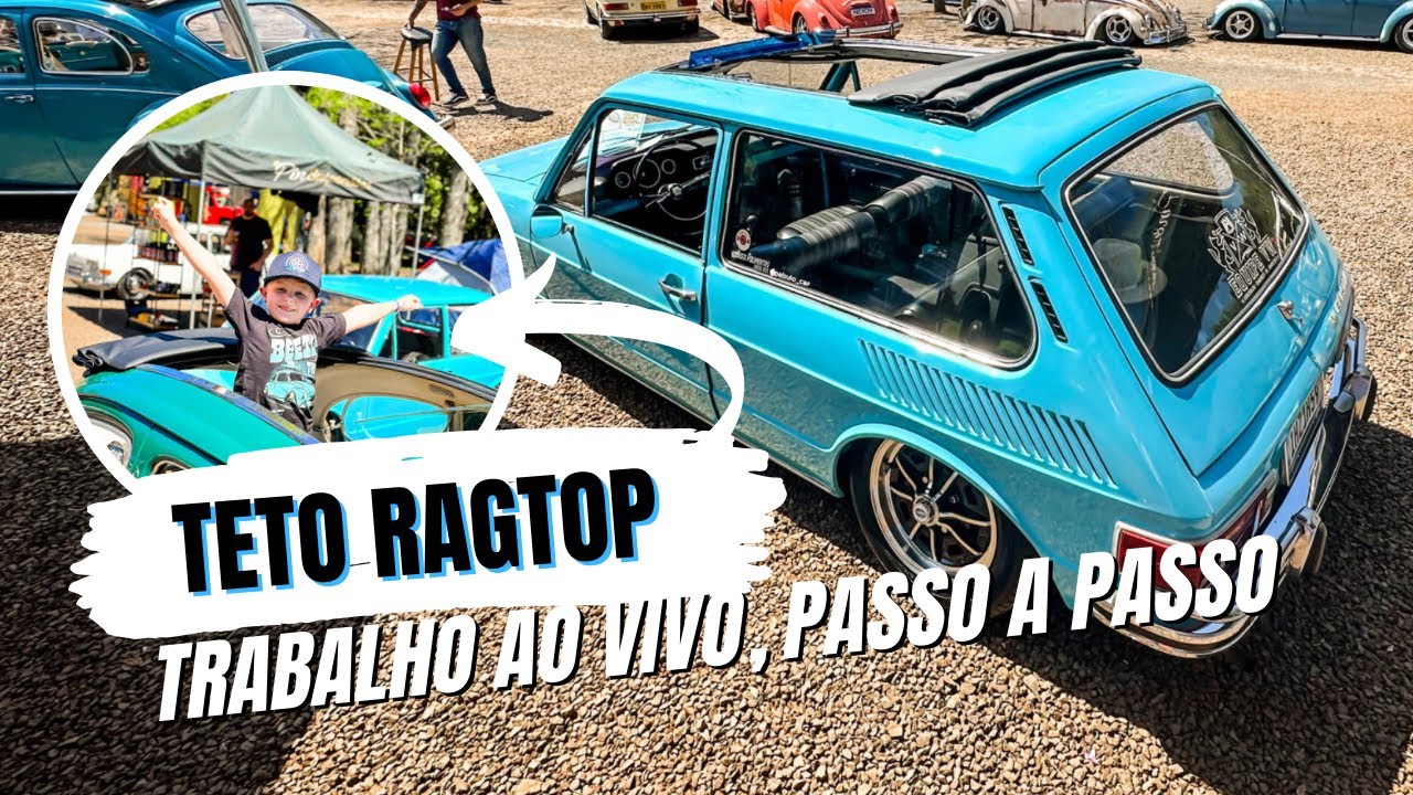 Como é feito o teto RagTop? Passo a passo do trabalho da OpenRoof realizado no 4° AirVolksCco
