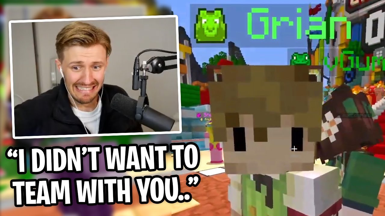 Grian Tells Solidarity He Didn't Want To Team With Him For MCC..