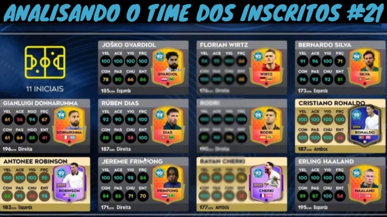 DLS 26 | Analisando o Time dos Inscritos #21 ( Ele tem o Cherki 83 Full Upado )