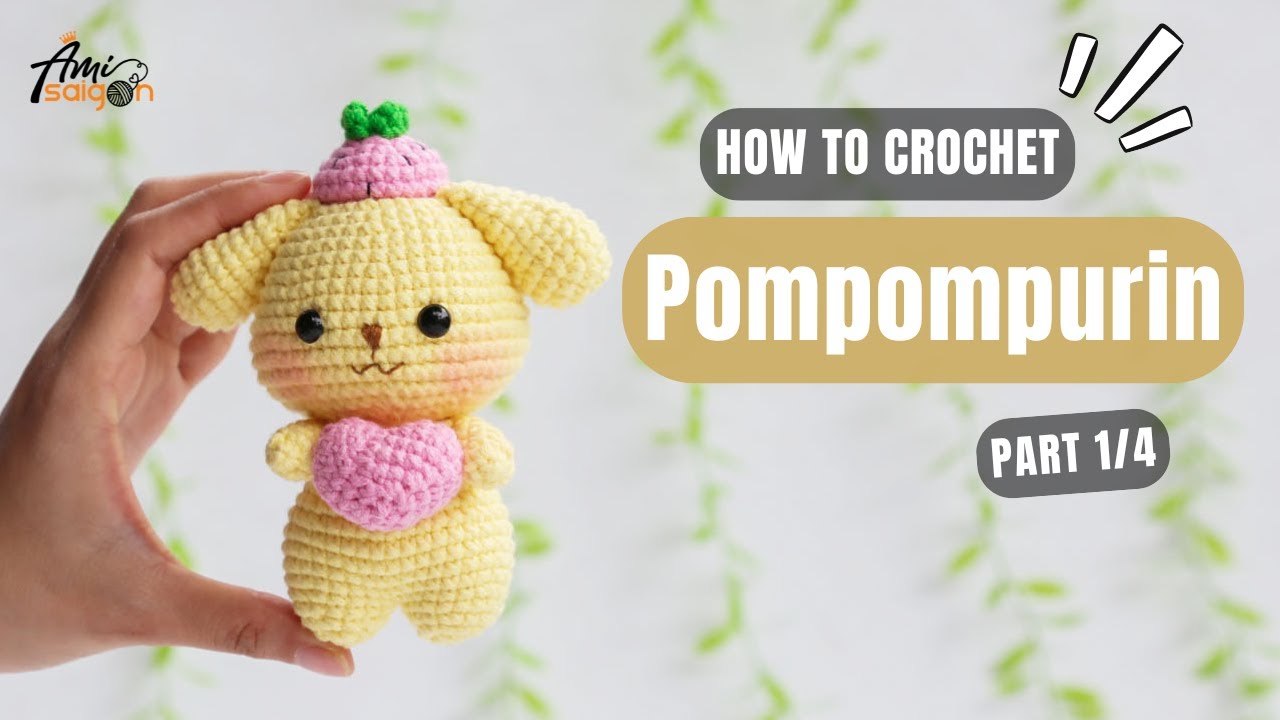 #754 | Pompompurin Amigurumi (1/4) | How To Crochet Characters Amigurumi | @AmiSaigon
