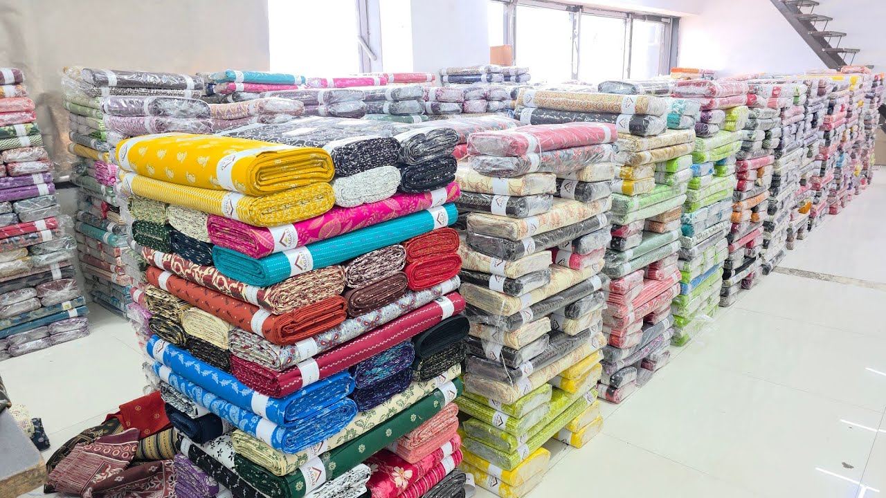 कॉटन ४०-४० 🧶🔥COTTON HOUSE SURAT  ! WHOLSALE MARKET SURAT JAIPURI SANGANERI COTTON PRINT 