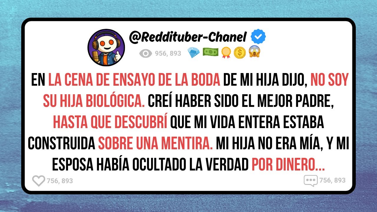 En la CENA de ENSAYO DE SU BODA mi HIJA DIJO, no soy su HIJA BIOLÓGICA y mi ESPOSA …