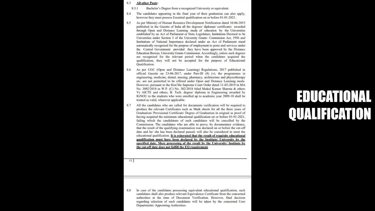 SSC Combined Graduate Level Examination, 2020