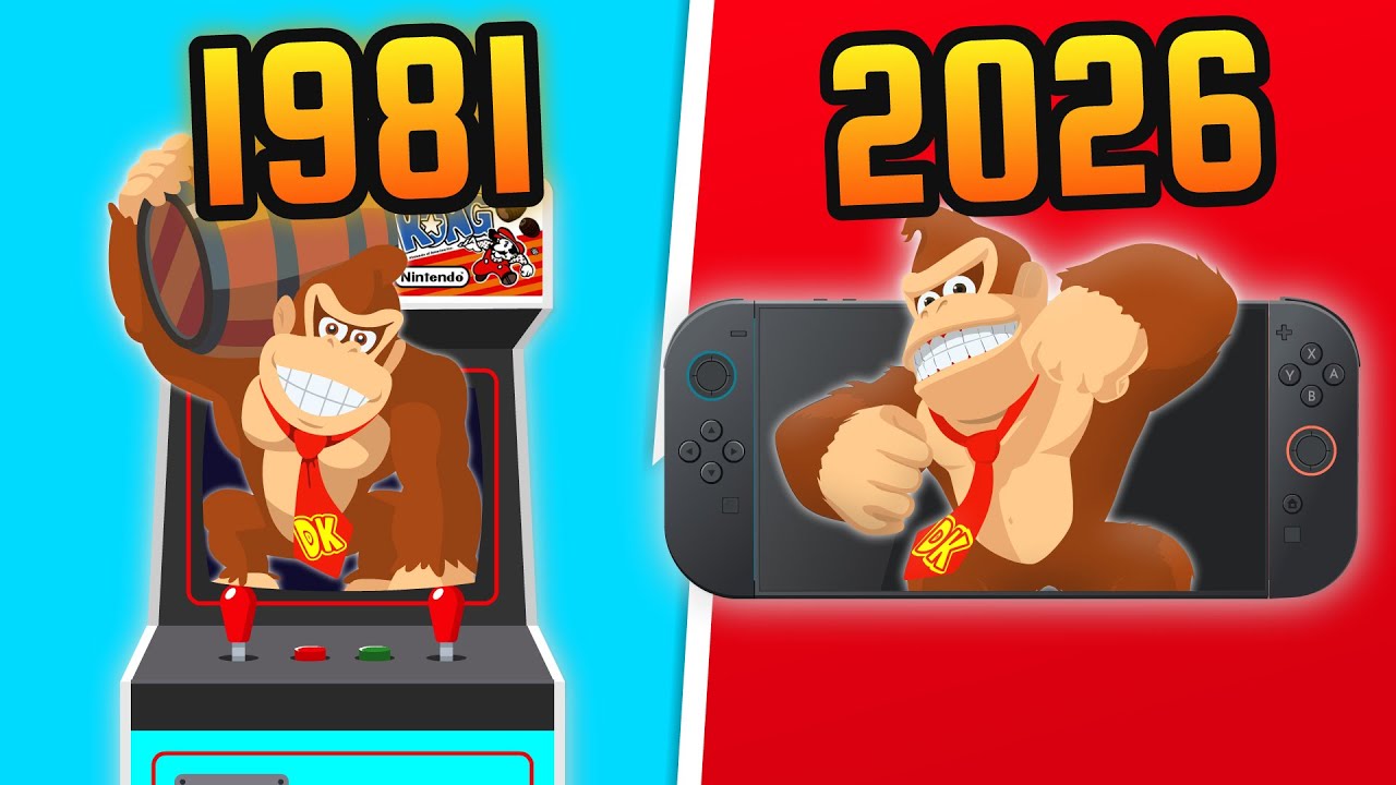 Эволюция Donkey Kong (1981-2026)