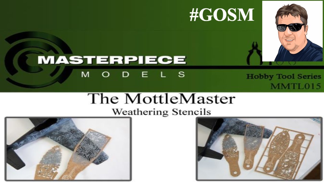 Masterpiece Models Mottle Master Weathering Stencils Review 010 e011