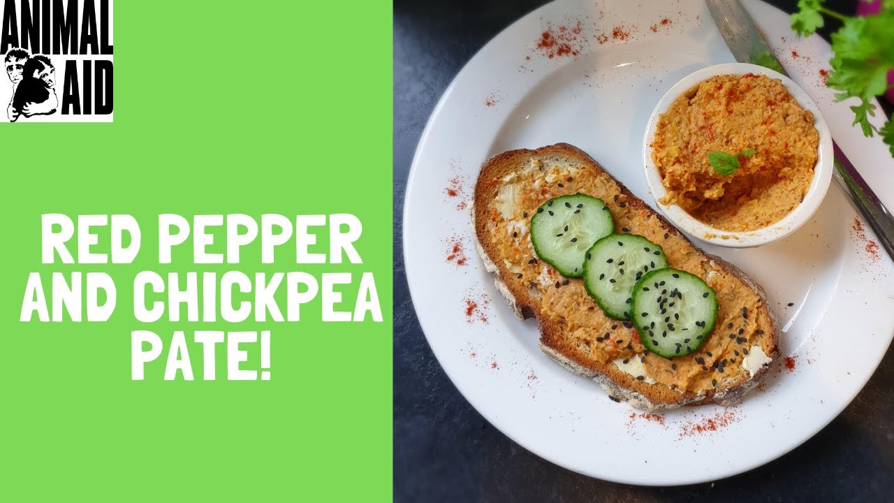 Vegan Roasted Pepper & Chickpea Pate Recipe