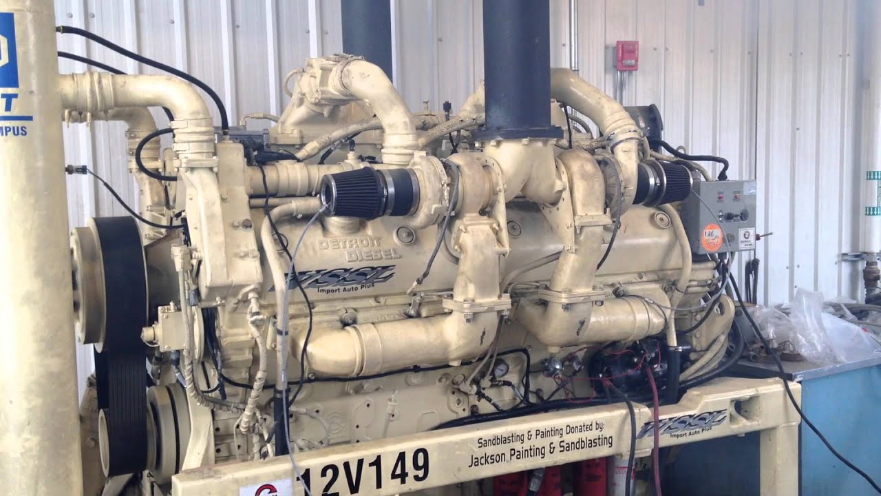 Detroit Diesel 12V149 Starting & Running