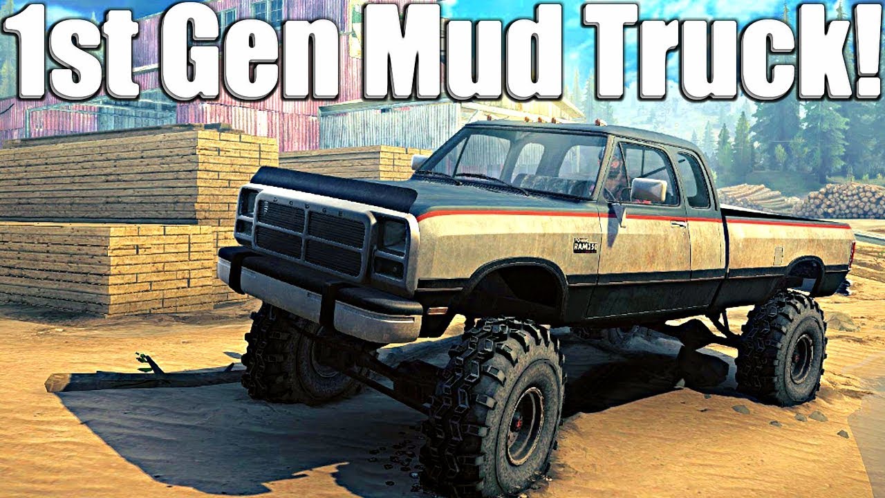 SpinTires MudRunner: NEW, 1st Gen MUD TRUCK!!