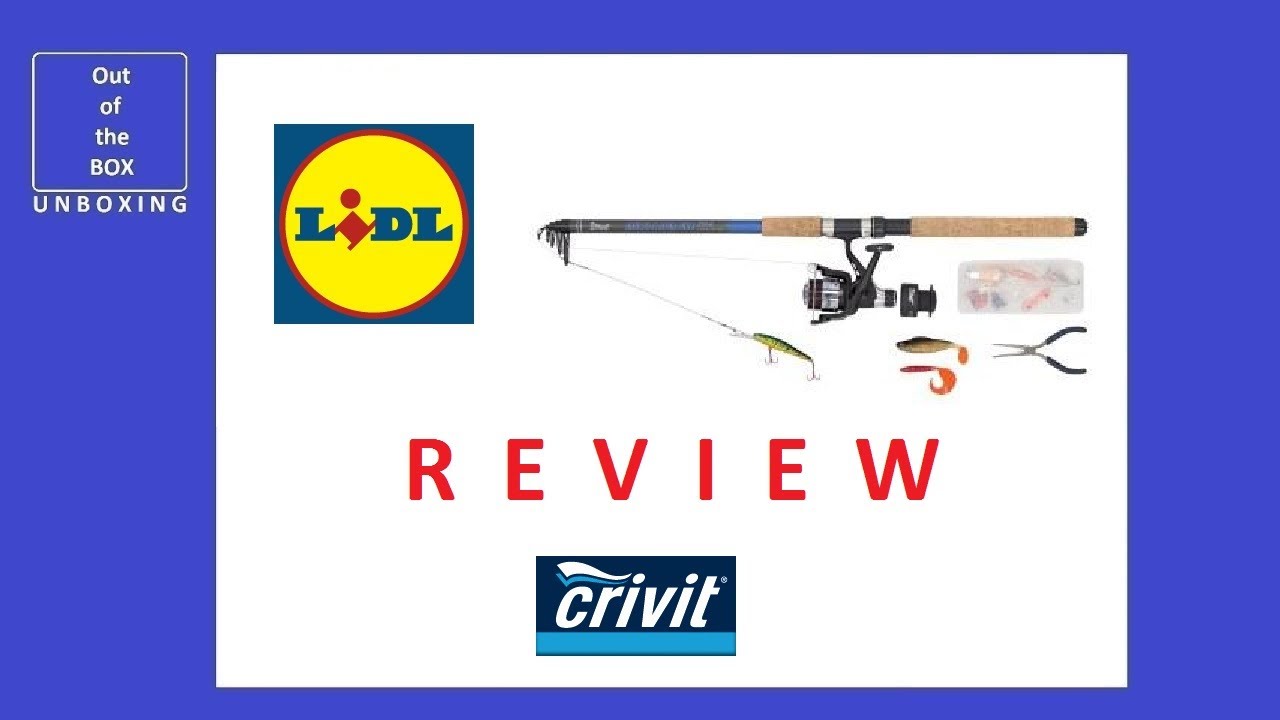 REVIEW Crivit Spin Fishing SET 210-5 for trout and perch (Lidl 210 cm 0.22 mm 3kg 40g)