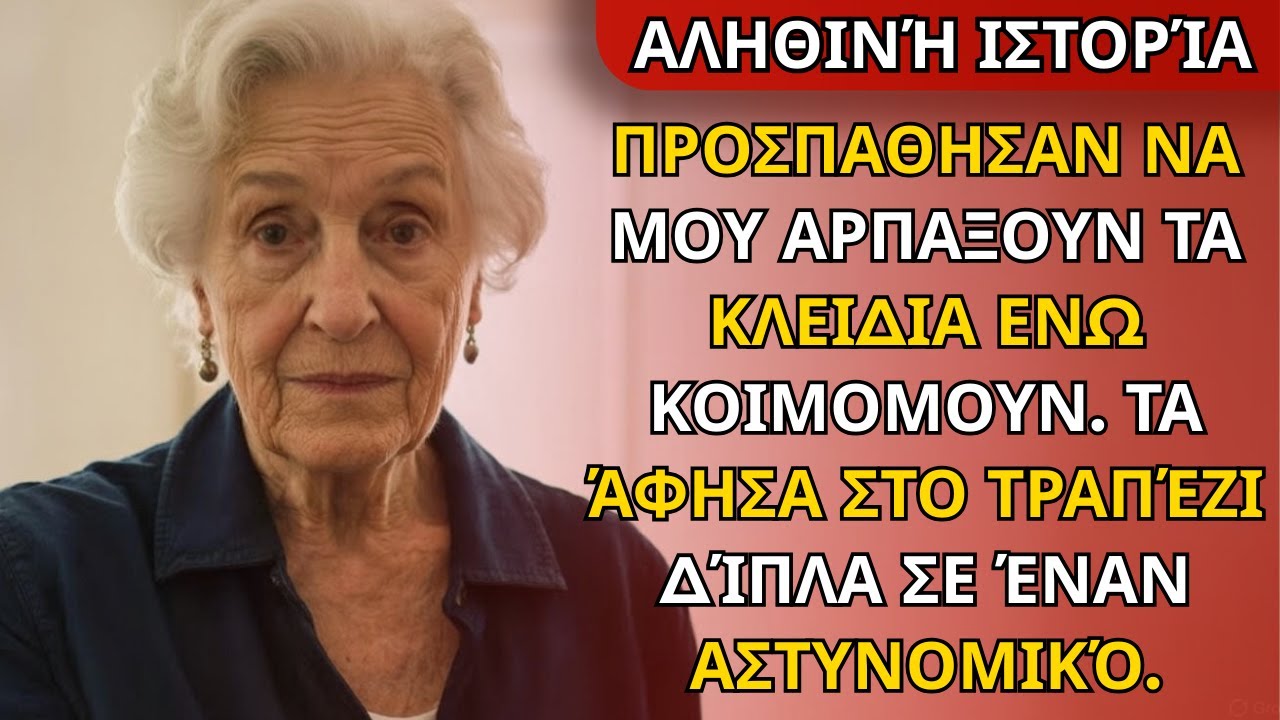 Προσπάθησαν να πάρουν τα κλειδιά μου ενώ κοιμόμουν. Τα άφησα στο τραπέζι δίπλα σε έναν αστυνομικό.