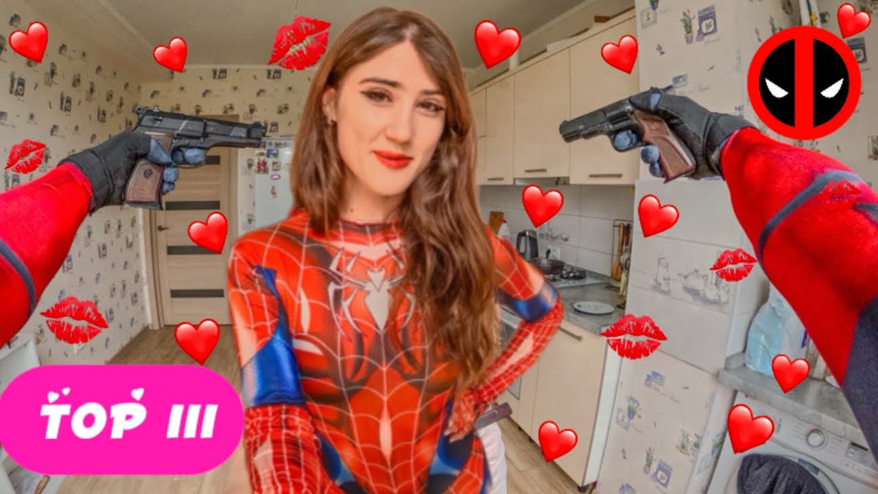 BEST TOP 3 CRAZY SPIDER-GIRL WILL NOT LEAVE DEADPOOL ALONE (Love Parkour POV)