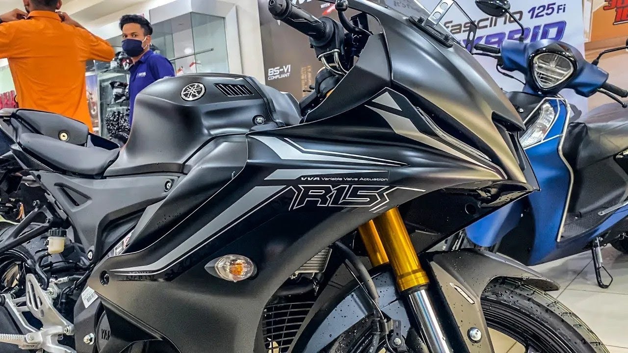 2023 New Model Yamaha R15 V4 BS6 ABS 🔥 | dark knight | detailed review | price | features | specs !!