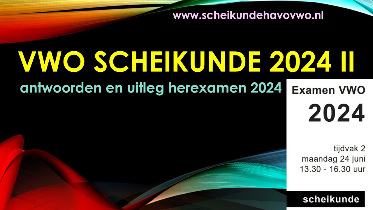 vwo 2024 scheikunde examen tijdvak 2