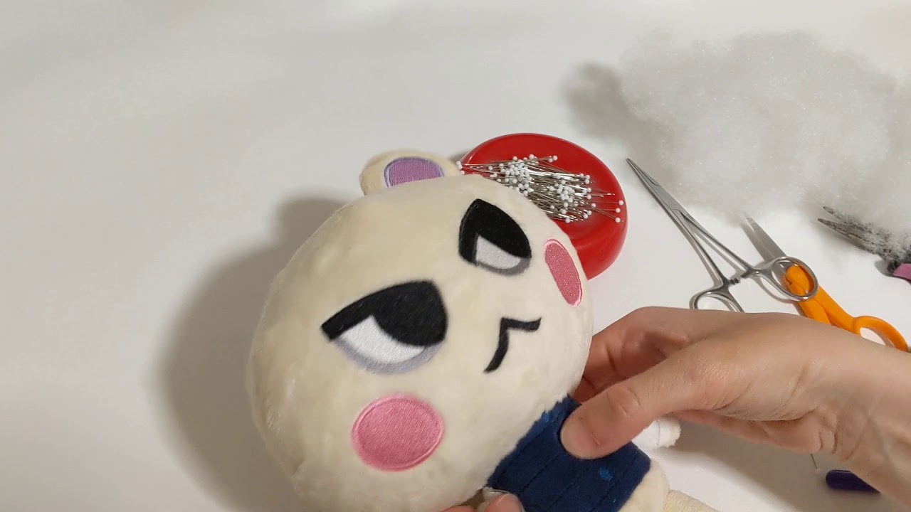 How to make plush: Align and ladder stitch limbs to a plush