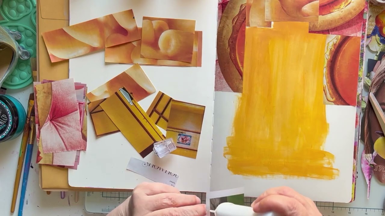 How To Make Colored Borders - Magazine Collage Art