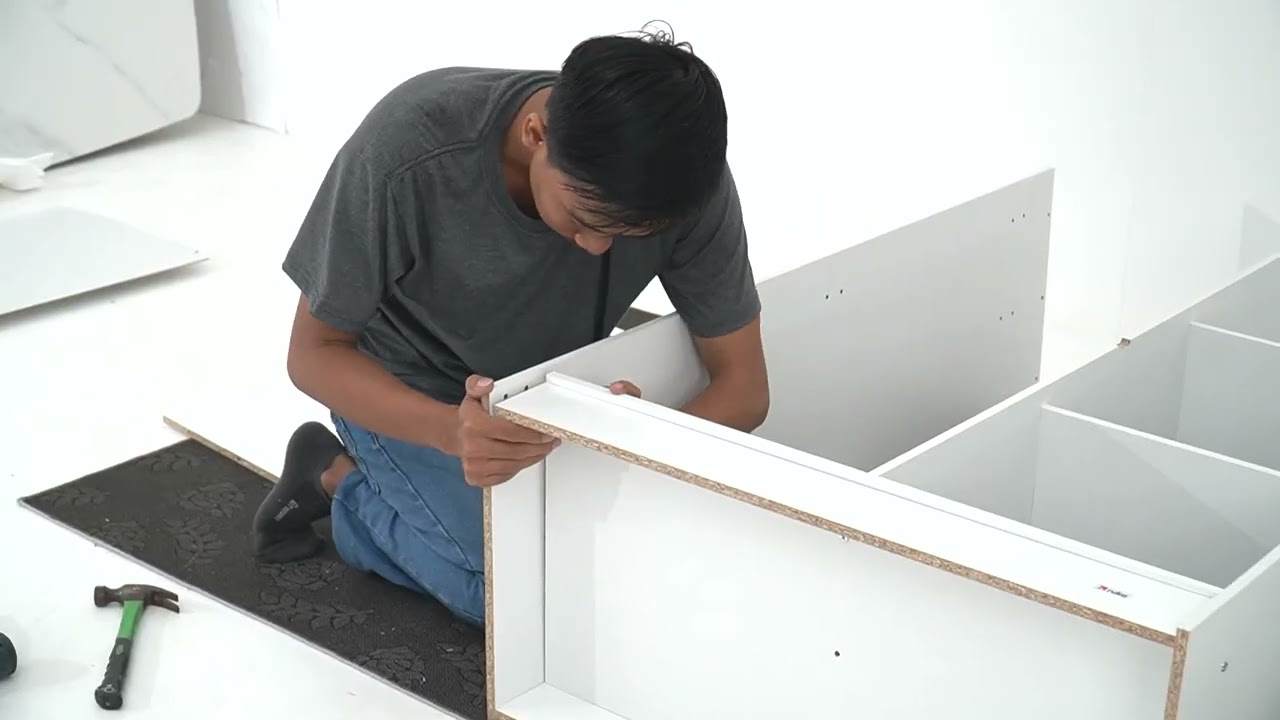 TUTORIAL RAKIT LEMARI 3 PINTU VIVI E80 | RUKA FURNITURE