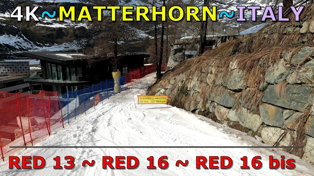 One of my Favourite Runs in Cervinia Italy Ski ⛷️🔥 Red 13–16–16 bis POV | Matterhorn | GoPro 4K