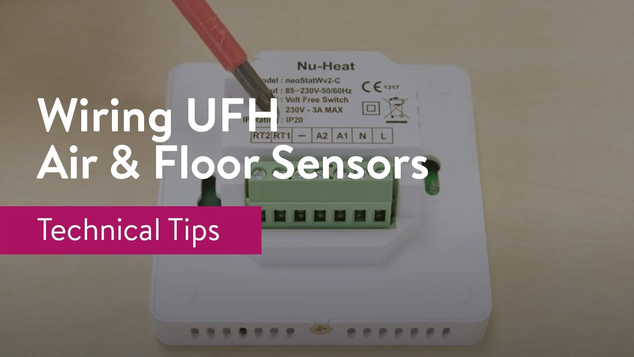 Wiring Underfloor Heating Air and Floor Sensors